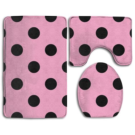 polka dot bathroom rugs|pink polka dot rug.